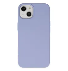 Apple iPhone 14 Plus Kılıf Nano içi Kadife Silikon - Lila
