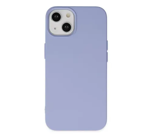 Apple iPhone 14 Plus Kılıf Nano içi Kadife Silikon - Lila