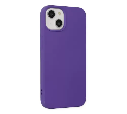 Apple iPhone 14 Plus Kılıf Nano içi Kadife Silikon - Mor