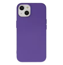 Apple iPhone 14 Plus Kılıf Nano içi Kadife Silikon - Mor