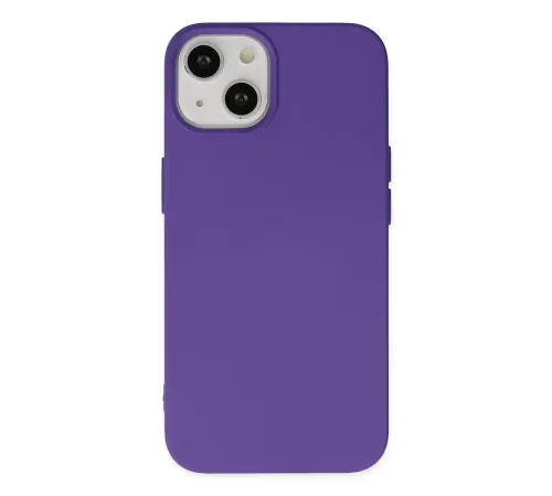 Apple iPhone 14 Plus Kılıf Nano içi Kadife Silikon - Mor