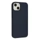 Apple iPhone 14 Plus Kılıf Nano içi Kadife Silikon - Lacivert