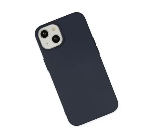 Apple iPhone 14 Plus Kılıf Nano içi Kadife Silikon - Lacivert
