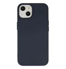 Apple iPhone 14 Plus Kılıf Nano içi Kadife Silikon - Lacivert