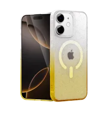 Apple iPhone 12 Pummel Shiny Magsafe Kapak - Gold