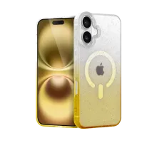 Apple iPhone 16 Pummel Shiny Magsafe Kapak - Gold
