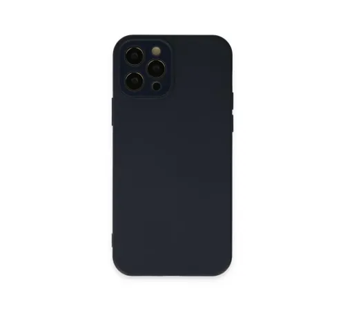 Apple iPhone 12 Pro Kılıf Lansman Glass Kapak - Lacivert