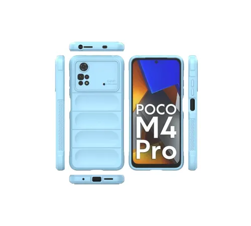 Xiaomi Poco M4 Pro 4G Kılıf Optimum Silikon - Sky Blue