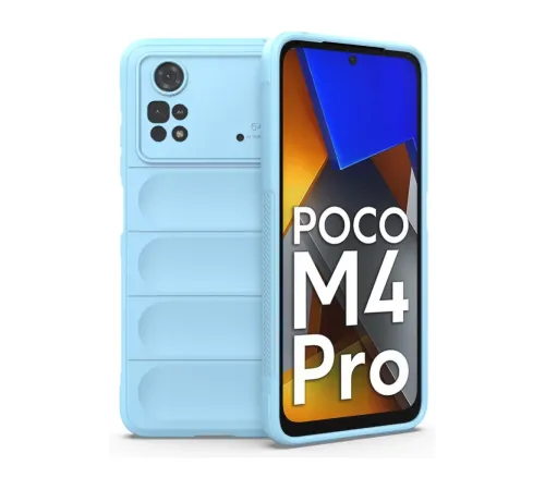 Xiaomi Poco M4 Pro 4G Kılıf Optimum Silikon - Sky Blue