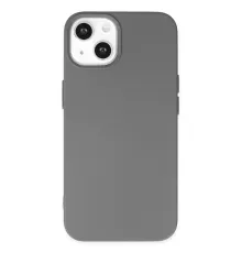 Apple iPhone 14 Plus Kılıf Nano içi Kadife Silikon - Gri
