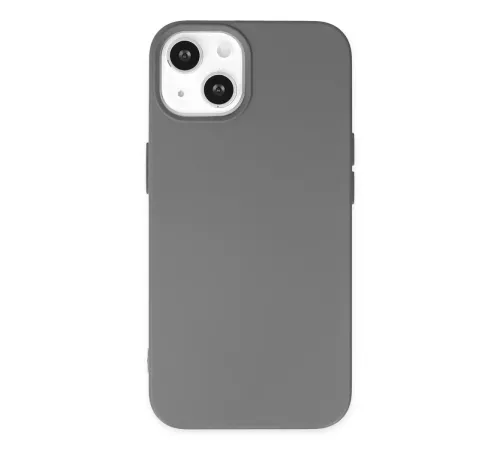 Apple iPhone 14 Plus Kılıf Nano içi Kadife Silikon - Gri