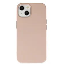 Apple iPhone 14 Plus Kılıf Nano içi Kadife Silikon - Pudra
