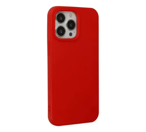 Apple iPhone 14 Pro Kılıf Nano içi Kadife Silikon - Kırmızı
