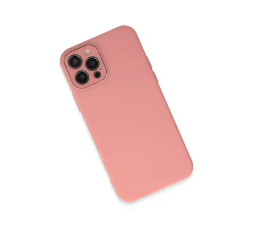 Apple iPhone 12 Pro Kılıf Lansman Glass Kapak - Pembe
