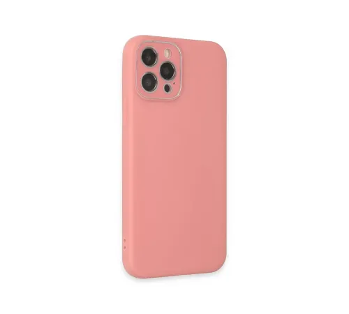 Apple iPhone 12 Pro Kılıf Lansman Glass Kapak - Pembe