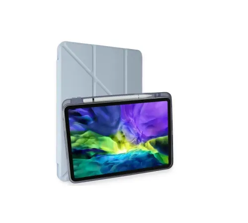 Apple iPad Pro 11 (2018) Kılıf Kalemlikli Mars Tablet Kılıfı - Mavi