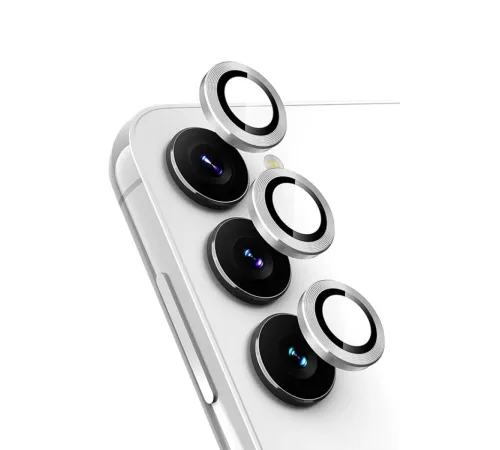 Samsung Galaxy A25 5G Valdez Metal Kamera Lens - Gümüş
