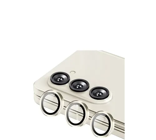 Samsung Galaxy Z Fold 5 Valdez Metal Kamera Lens - Krem