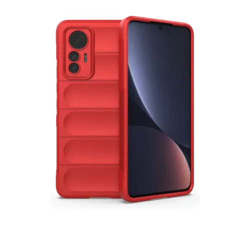 Xiaomi Mi 12 Lite Kılıf Optimum Silikon - Kırmızı