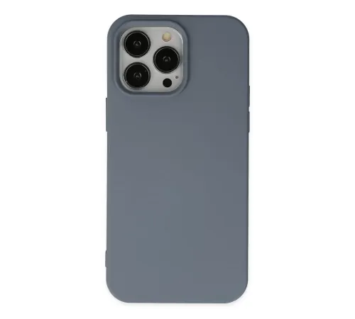 Apple iPhone 14 Pro Kılıf Nano içi Kadife Silikon - Gri