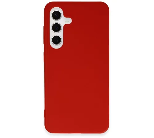 Samsung Galaxy S24 Kılıf First Silikon - Kırmızı