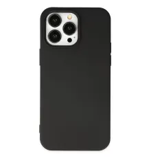 Apple iPhone 14 Pro Max Kılıf Nano içi Kadife Silikon - Siyah