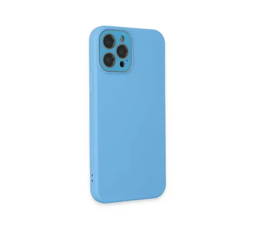 Apple iPhone 12 Pro Kılıf Lansman Glass Kapak - Mavi