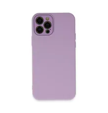 Apple iPhone 12 Pro Kılıf Lansman Glass Kapak - Lila