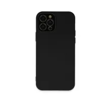 Apple iPhone 12 Pro Max Kılıf Lansman Glass Kapak - Siyah