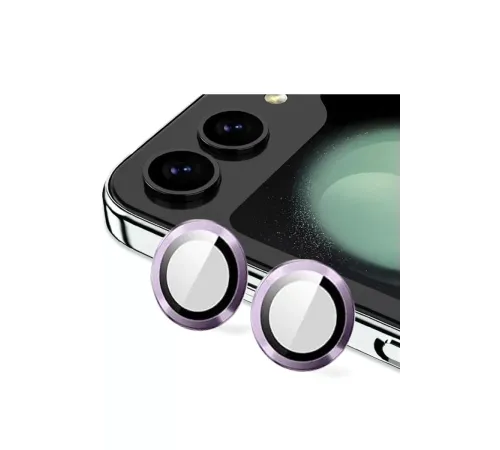 Samsung Galaxy Z Flip 5 Valdez Metal Kamera Lens - Derin Mor