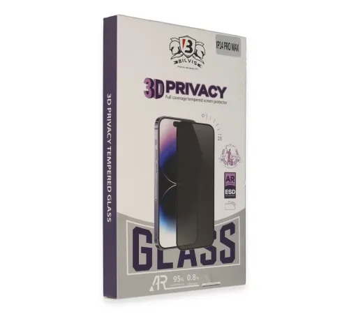 Apple iPhone 15 Pro Max Bilvis 3D Hayalet Cam Ekran Koruyucu
