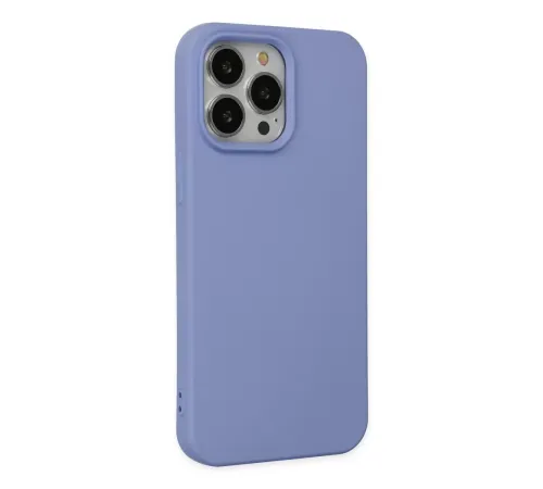 Apple iPhone 14 Pro Max Kılıf Nano içi Kadife Silikon - Lila