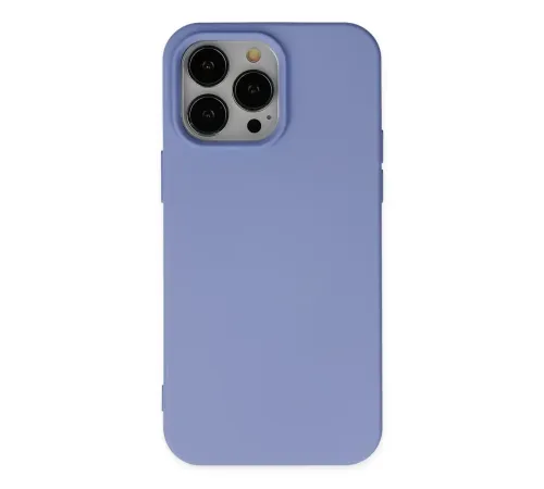 Apple iPhone 14 Pro Max Kılıf Nano içi Kadife Silikon - Lila