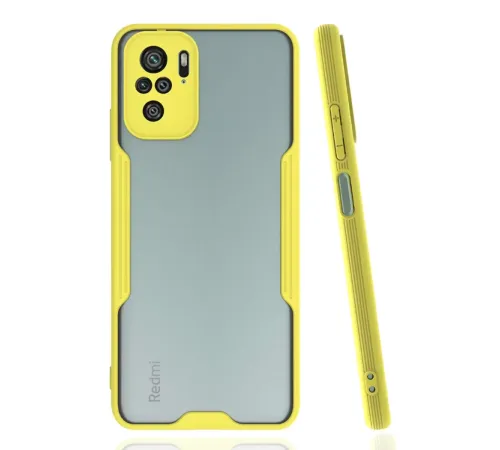 Xiaomi Redmi Note 10 Kılıf Platin Silikon - Sarı