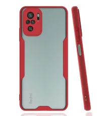 Xiaomi Redmi Note 10 Kılıf Platin Silikon - Kırmızı