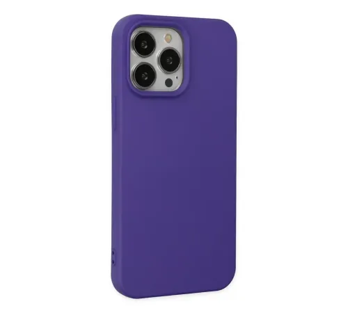 Apple iPhone 14 Pro Max Kılıf Nano içi Kadife Silikon - Mor