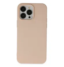 Apple iPhone 14 Pro Max Kılıf Nano içi Kadife Silikon - Pudra