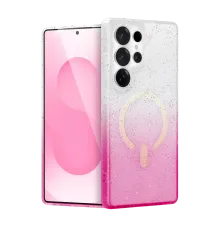 Samsung Galaxy S25 Ultra Pummel Shiny Magsafe Kapak - Pembe