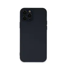 Apple iPhone 12 Pro Max Kılıf Lansman Glass Kapak - Lacivert
