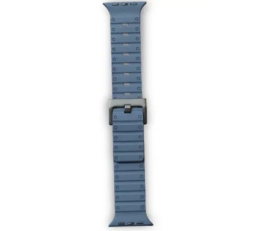 Apple Watch 42mm Magnus Mıknatıslı Silikon Kordon - Mavi