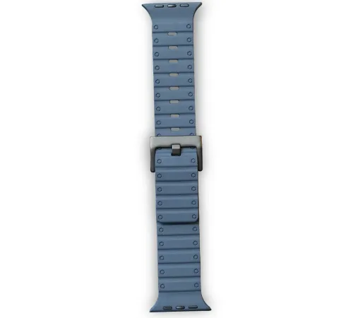 Apple Watch 42mm Magnus Mıknatıslı Silikon Kordon - Mavi