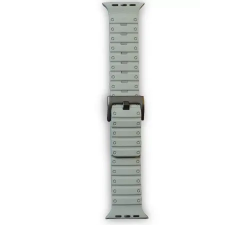 Apple Watch 42mm Magnus Mıknatıslı Silikon Kordon - Gri