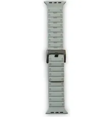 Apple Watch 42mm Magnus Mıknatıslı Silikon Kordon - Gri