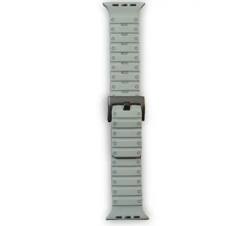 Apple Watch 42mm Magnus Mıknatıslı Silikon Kordon - Gri