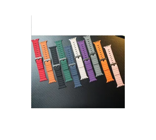 Apple Watch 42mm Magnus Mıknatıslı Silikon Kordon - Yıldız Işığı