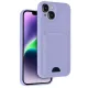 Apple iPhone 14 Kılıf Kelvin Kartvizitli Silikon - Lila