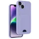 Apple iPhone 14 Kılıf Kelvin Kartvizitli Silikon - Lila