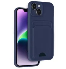 Apple iPhone 14 Kılıf Kelvin Kartvizitli Silikon - Lacivert