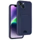 Apple iPhone 14 Kılıf Kelvin Kartvizitli Silikon - Lacivert