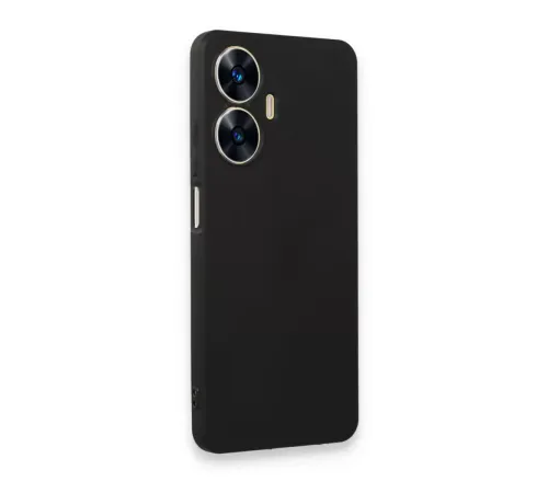 Realme C55 Kılıf First Silikon - Siyah